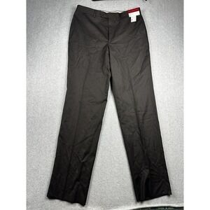 Pronto Uomo Couture Pants Mens 36 Brown Wool Flat Front Dress Work Italy New